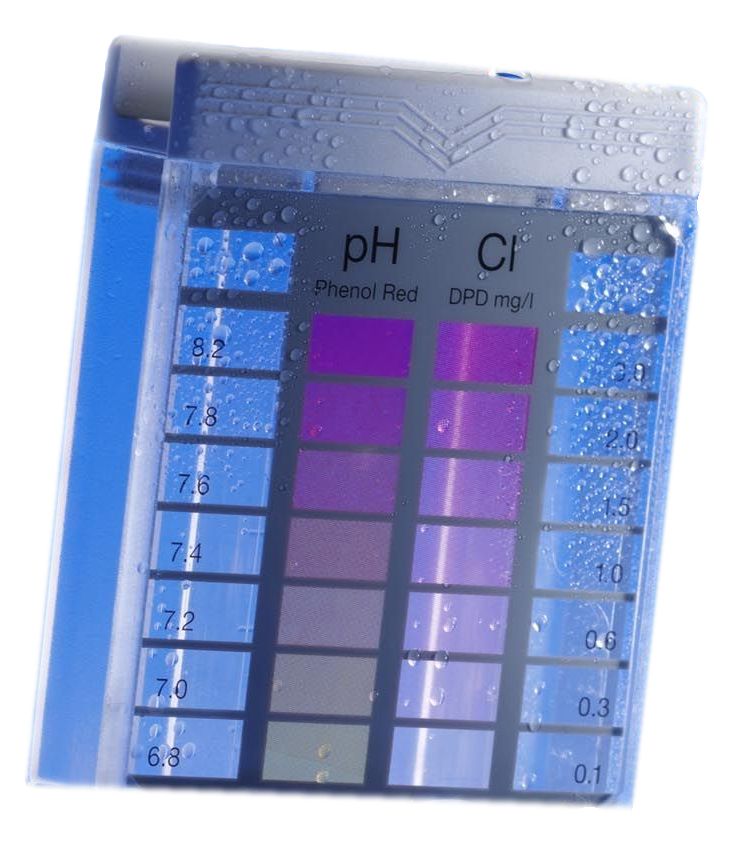 3-Kammer Pooltester cl/ph