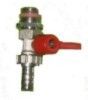 KFE Entleerhahn Messing vernickelt 1/2"