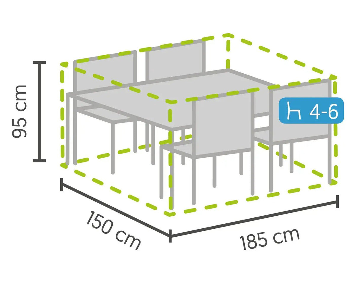 Barths Schutzhülle für Möbelsets klein 185x150x95 cm