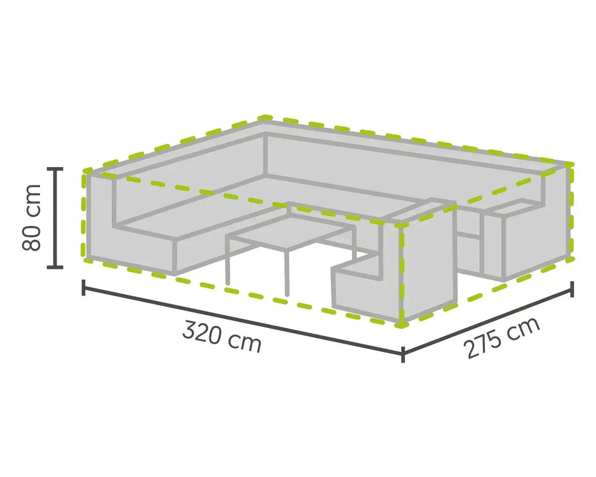Barths Schutzhülle für Lounge-Sets extra groß 320x275x80 cm