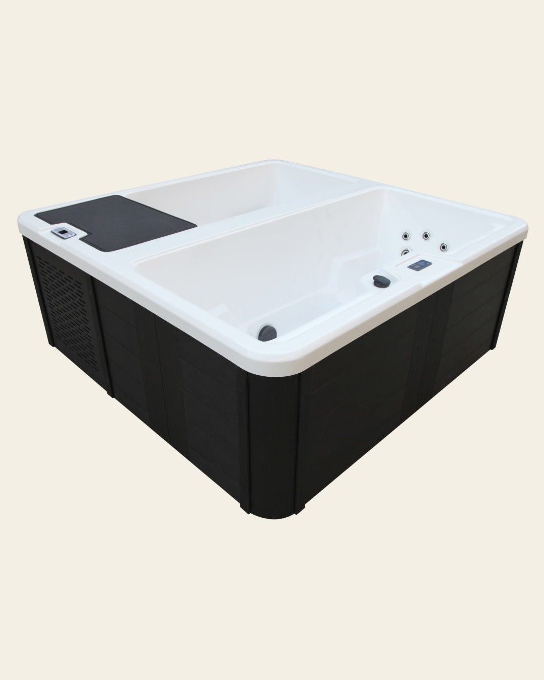 DenForm Fire & Ice – Whirlpool und Eisbad in einem 212 x 211 cm