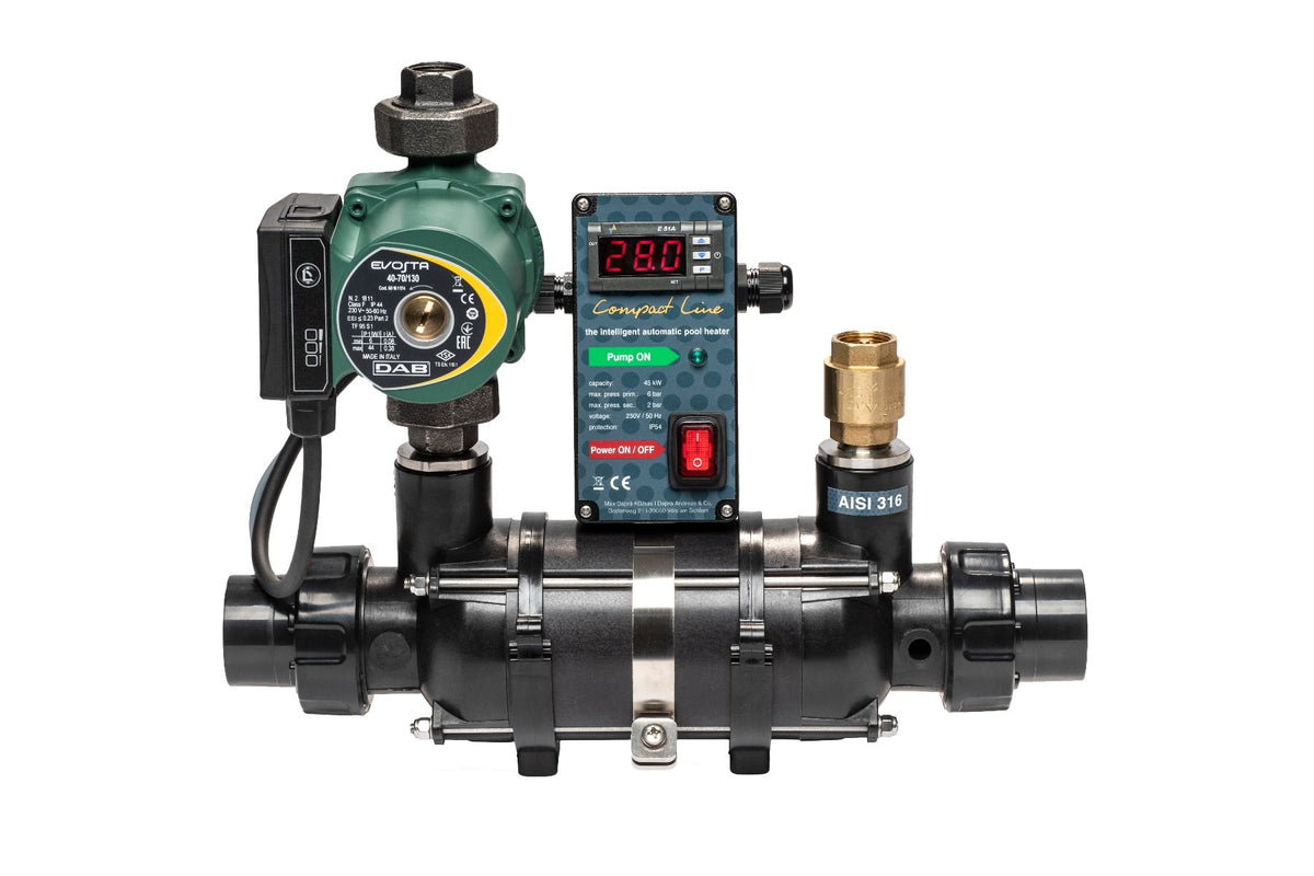 Pool Wärmetauscher Daprà Compact Line D - KWT Titan