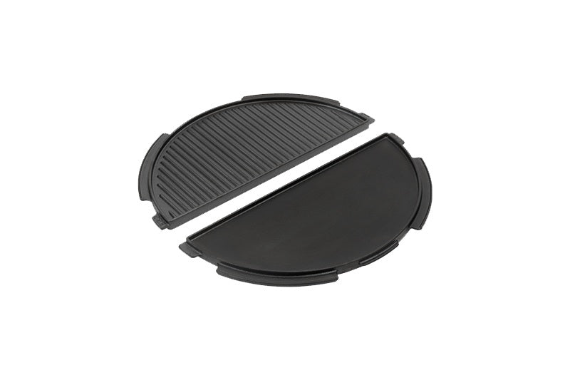 Big Green Egg halbrunde Grillplatte aus Gusseisen für XLarge – Original Herstelleraufnahme 1 von 3, Artikel 122995