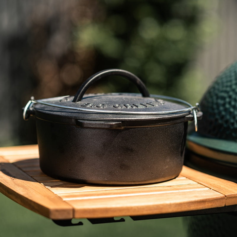 Big Green Egg Dutch Oven aus Gusseisen – 5,2 Liter – Original Herstelleraufnahme 2 von 6, Artikel 127877