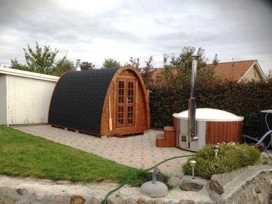 Sauna Pod 2,4 m x 3,0 m – Thermoholz