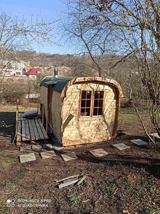 Sauna-Bus 2,3 m x 3,0 m – Thermoholz