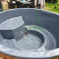 Wellness Hot Tub mit rundem Außenofen
