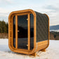 Mini quadratisch Sauna KieferHolz
