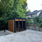 Eco Modern Sauna  aus KieferHolz 2,4x2,4 m