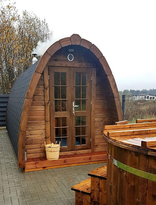 Sauna Pod 2,4 m x 5,9 m – Thermoholz