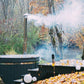Acryl Hot Tub Classic Ø 2 m mit Außenofen