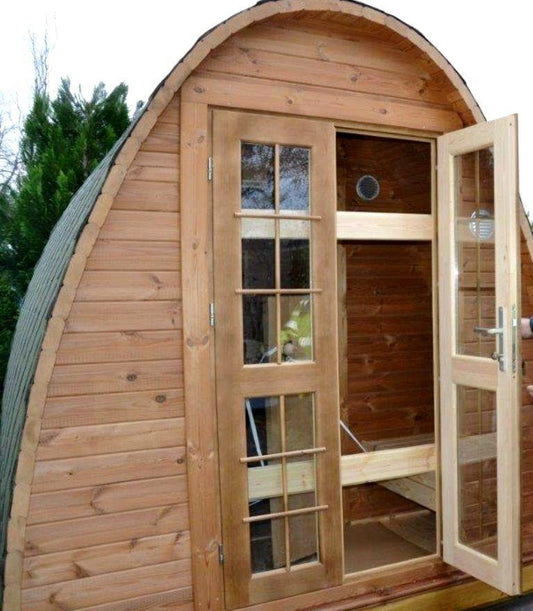 Sauna Pod 2,4 m x 4,8 m – Thermoholz