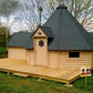 Grillkota 25,0 m² mit 2,5 m Anbau