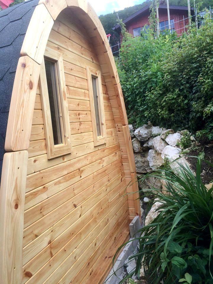 Sauna Pod 2,4 m x 5,9 m – Fichte