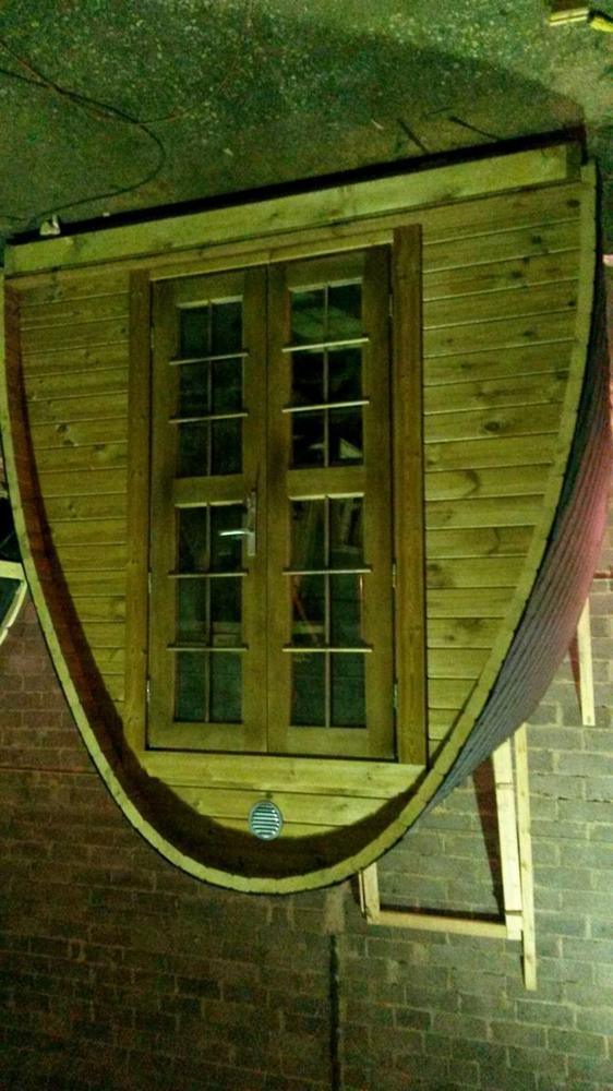 Sauna Pod 2,4 m x 3,5 m – Thermoholz
