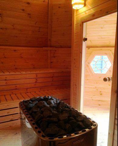 Grillkota 16,5 m² mit Sauna in 2,5 m Anbau