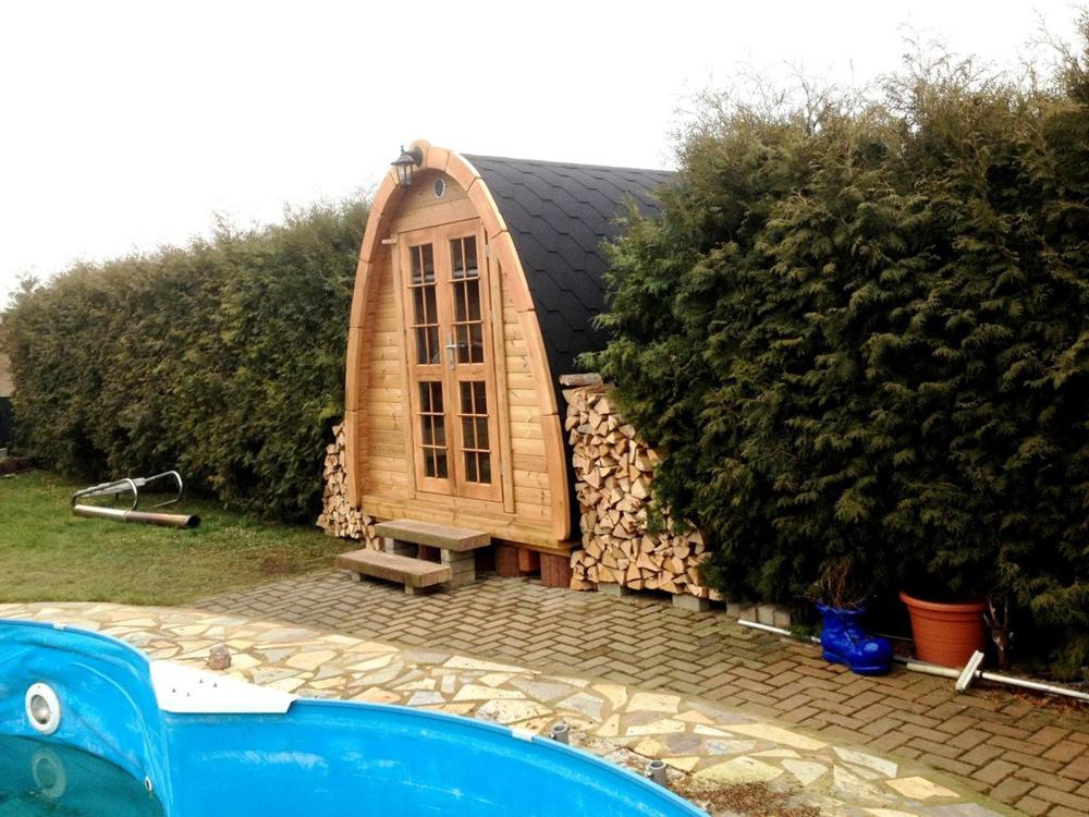 Sauna Pod 2,4 m x 4,8 m – Fichte