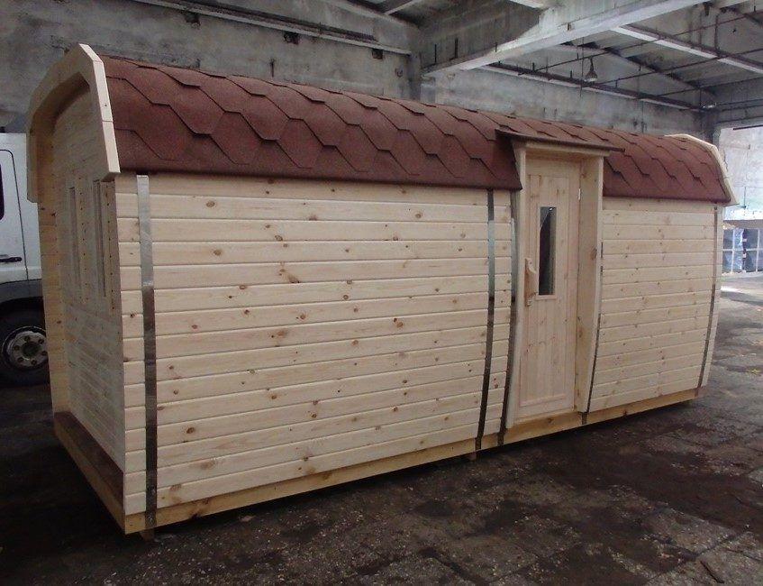 Sauna-Bus 2,3 m x 4,8 m – Fichte