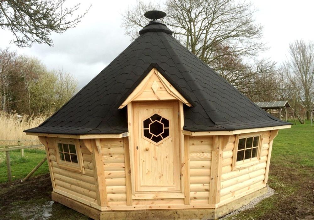 Exclusive Grillkota 16,5 m² mit 2,5 m Anbau