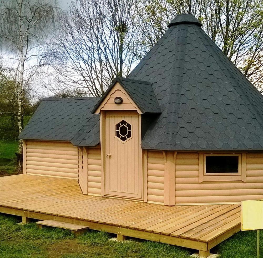 Grillkota 25,0 m² mit 2,5 m Anbau