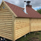 Grillkota 9,2 m² mit Sauna in 2,5 m Anbau
