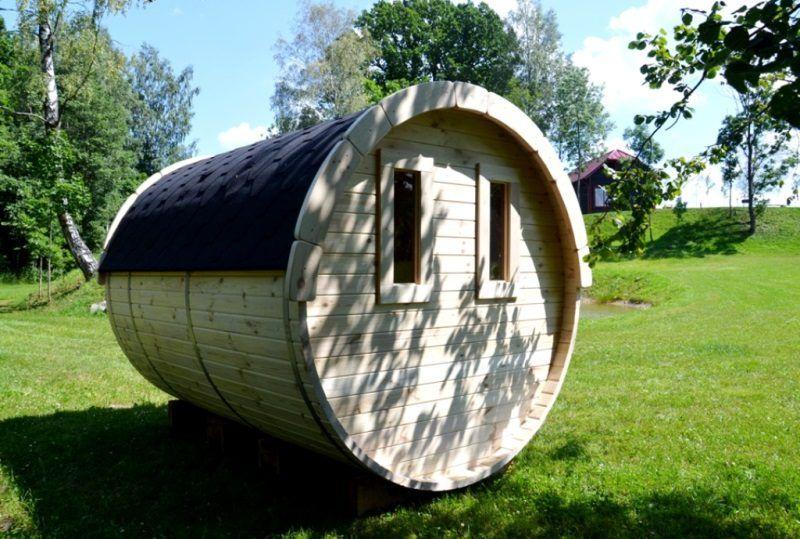 Saunafass 2,4 m/Ø 2,27 m – Fichte