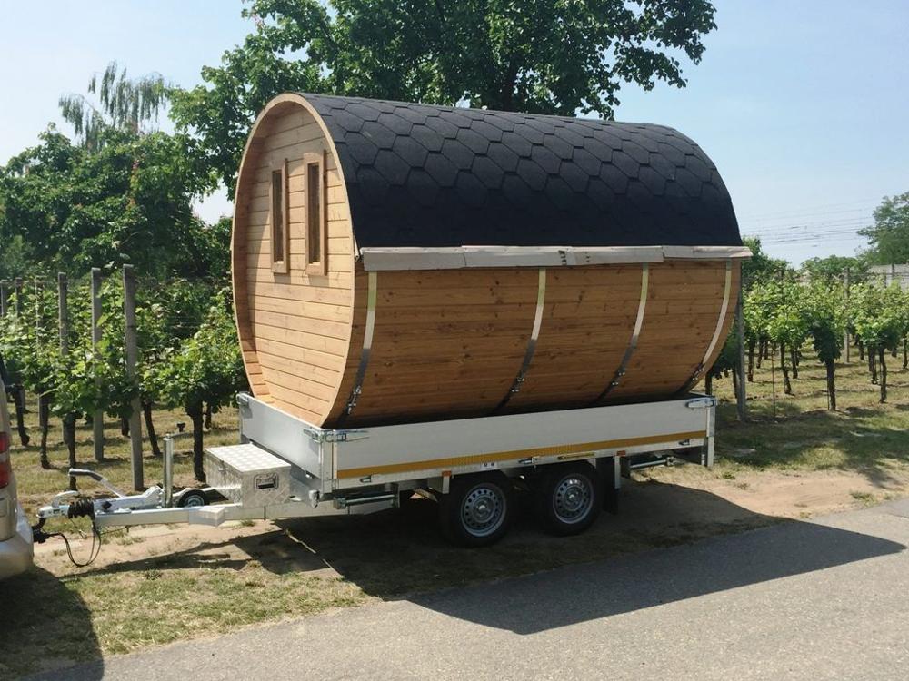 Saunafass 2,4 m/Ø 2,27 m – Thermoholz