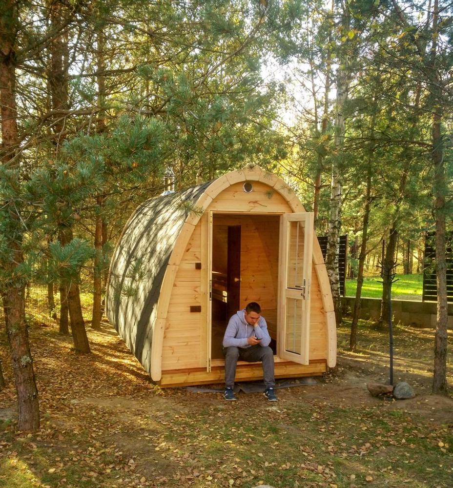 Sauna Pod 2,4 m x 3,5 m – Fichte