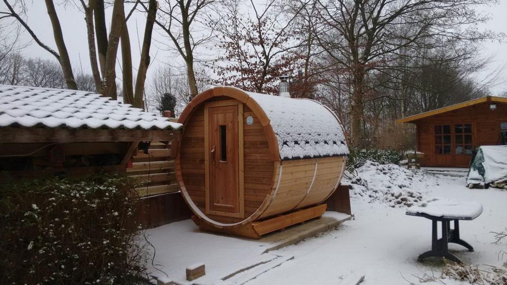 Saunafass 1,7 m/Ø 1,97 m – Thermoholz