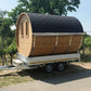 Saunafass 2,4 m/Ø 1,97 m – Thermoholz