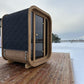 Mini quadratisch Sauna KieferHolz