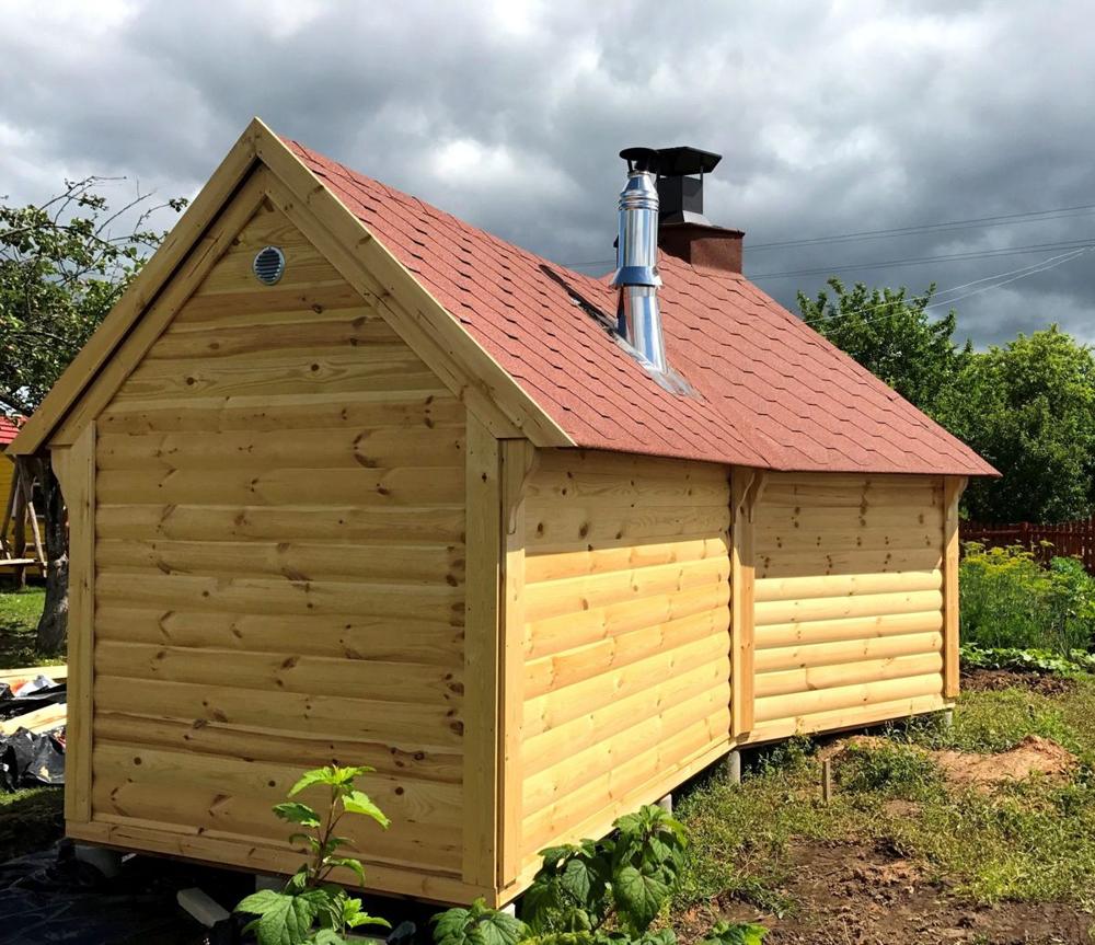 Grillkota 9,2 m² mit Sauna in 2,5 m Anbau