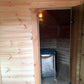 Grillkota 16,5 m² mit Sauna in 2,5 m Anbau