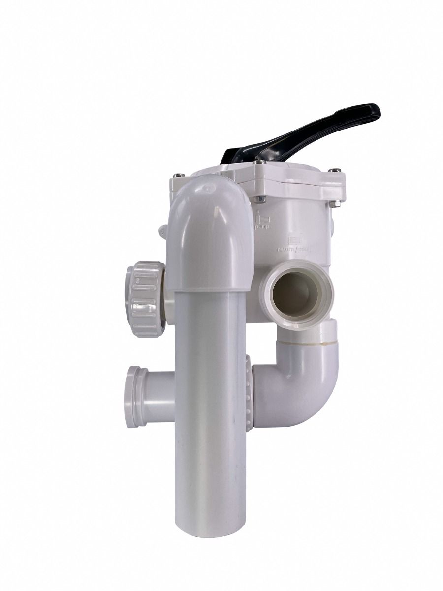 Hawaii 6-Wege Side-Mount-Ventil komplett mit Verrohrung Ventil 1 1/2"