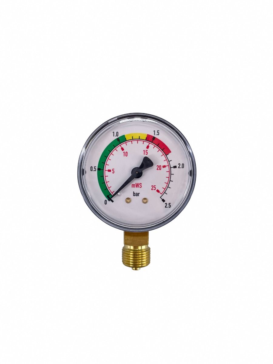 Manometer 3/8" Außengewinde für die Hawaii Filteranlage