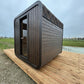quadratisch Sauna Comfort aus KieferHolz          3.0 x 2.3 m