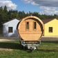 Saunafass 2,4 m/Ø 2,27 m – Thermoholz
