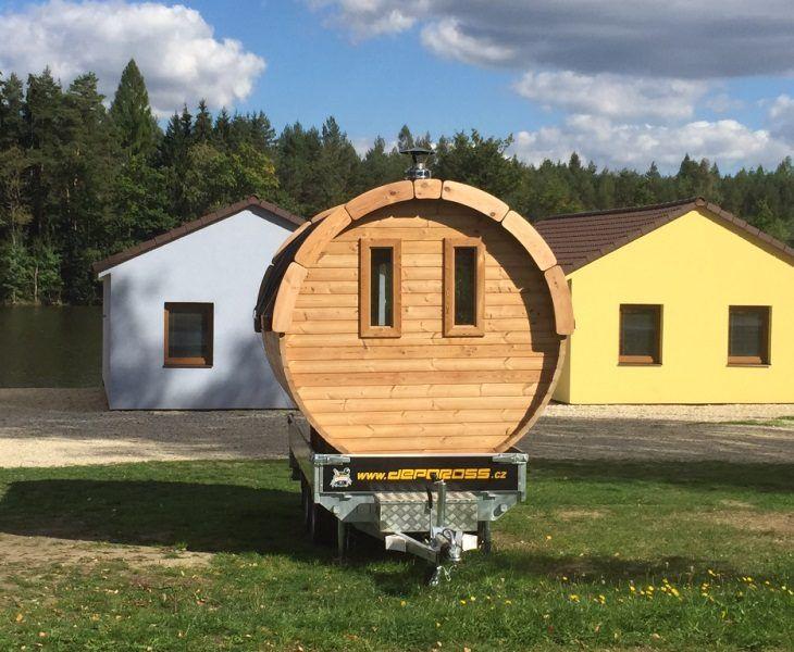 Saunafass 2,4 m/Ø 2,27 m – Thermoholz
