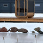 Mini quadratisch Sauna KieferHolz