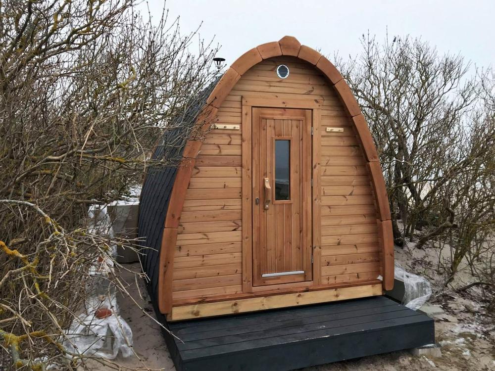 Sauna Pod 2,4 m x 3,0 m – Thermoholz