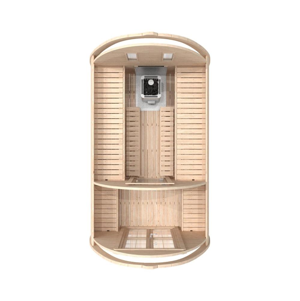 Sauna Pod 2,4 m x 3,5 m – Fichte
