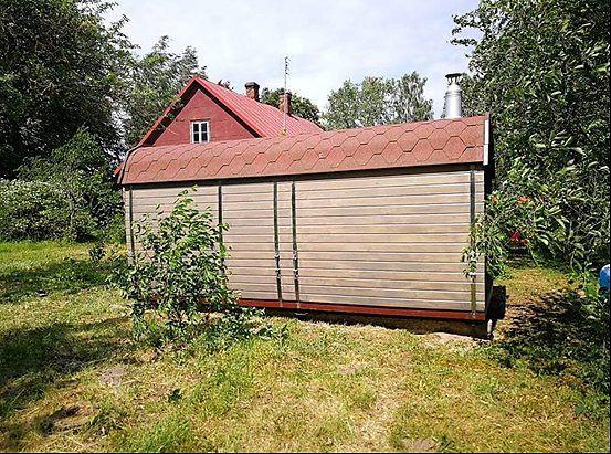 Sauna-Bus 2,3 m x 3,5 m – Fichte