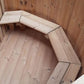 Hot Tub Ø 2,2 m Thermoholz mit großem Innenofen