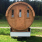 Saunafass 2,4 m/Ø 2,27 m – Thermoholz