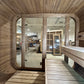 Moderne Quadratische Sauna