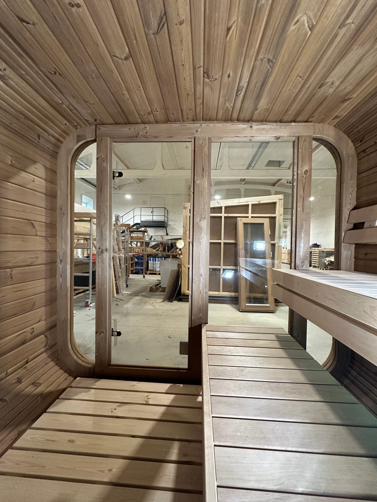 Moderne Quadratische Sauna