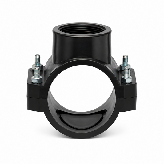 Anbohrschelle PP für Poolverrohrung – 1/2" Innengewinde mit O-Ring