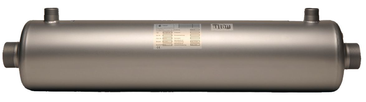 Daprà Pool Wärmetauscher D-NWT-Ti 60kW; Silber lackiert