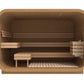 quadratisch Sauna aus Thermoholz 3.0 x 2.3 m