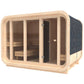 quadratisch Sauna Comfort aus KieferHolz          3.0 x 2.3 m